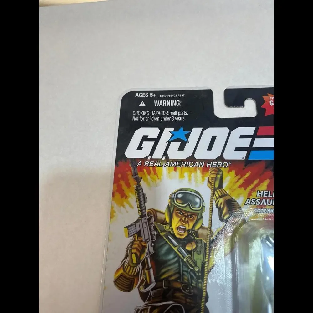HASBRO GI JOE 2008 COMIC SERIES SGT‎ AIRBORNE HELICOPTER ASSAULT TROOPER 25TH